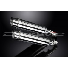 DUCATI MONSTER 796 11-15 350MM ROUND STAINLESS SL10 EXHAUST SYSTEM