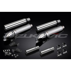 YAMAHA XVZ1300 ROYAL STAR VENTURE 99-13 410MM TURNED SLASH CUT EXHAUST SYSTEM