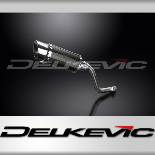 HONDA XR125L 2003-2010 200MM ROUND CARBON EXHAUST SYSTEM