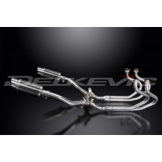 HONDA ST1300 02-19 200MM ROUND CARBON FULL EXHAUST SYSTEM