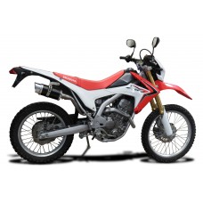 HONDA CRF250L/M 12-16 200MM ROUND CARBON FULL EXHAUST SYSTEM
