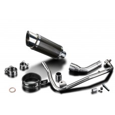 HONDA MSX125 GROM 13-15 200MM ROUND CARBON COMPLETE EXHAUST SYSTEM