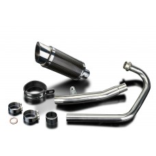 HONDA CBF250 04-12 200MM ROUND CARBON COMPLETE EXHAUST SYSTEM