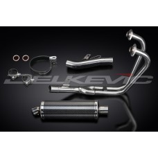 HONDA CB500 SPORT 1994-2003 350MM OVAL CARBON 2-1 FULL EXHAUST SYSTEM