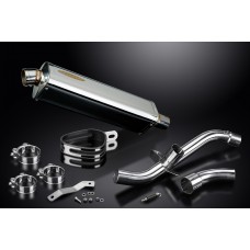 DUCATI MULTISTRADA 1200 ENDURO 15-18 DE-CAT 420MM TRI-OVAL STAINLESS EXHAUST