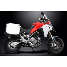 DUCATI MULTISTRADA 1200 ENDURO 2015-2018 DE-CAT 350MM ROUND CARBON EXHAUST 