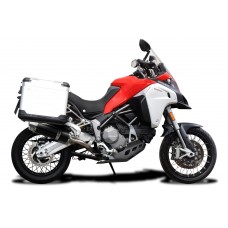 DUCATI MULTISTRADA 1200 ENDURO 2015-2018 DE-CAT 350MM ROUND CARBON EXHAUST 