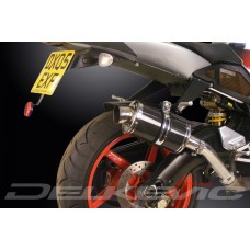 APRILIA RSV MILLE R 1000 1998-2003 225MM OVAL CARBON EXHAUST SYSTEM