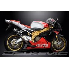 APRILIA RSV1000R 2004-2010 225MM OVAL CARBON EXHAUST SYSTEM