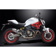 DUCATI MONSTER (M821 15-19) (M1200 14-19) 225MM OVAL STAINLESS EXHAUST KIT