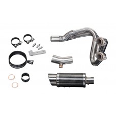 KAWASAKI KLE650 VERSYS 2007-2014 200MM ROUND CARBON COMPLETE EXHAUST SYSTEM