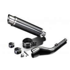 YAMAHA XT225 SEROW 1986-2007 350MM ROUND CARBON EXHAUST SYSTEM