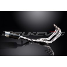 YAMAHA XJ600S XJ600N DIVERSION 92-04 200MM ROUND CARBON FULL EXHAUST SYSTEM