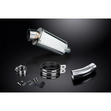 DUCATI SCRAMBLER DESERT SLED 17-24 225MM OVAL STAINLESS EXHAUST SYSTEM