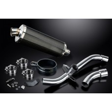 DUCATI MULTISTRADA 1200/1260S TOURING 15-20 350MM OVAL CARBON EXHAUST SYSTEM