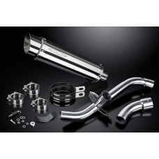 DUCATI MULTISTRADA 1200/1260S TOURING 15-20 350MM ROUND STAINLESS EXHAUST SYSTEM