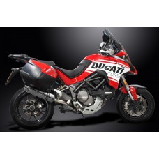 DUCATI MULTISTRADA 1200/1260S TOURING 15-20 350MM ROUND STAINLESS EXHAUST SYSTEM