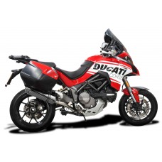 DUCATI MULTISTRADA 1200/1260S TOURING 15-20 350MM ROUND STAINLESS EXHAUST SYSTEM