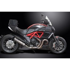 DUCATI DIAVEL 2011-2018 343MM X-OVAL STAINLESS EXHAUST SYSTEM