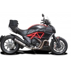 DUCATI DIAVEL 2011-2018 343MM X-OVAL STAINLESS EXHAUST SYSTEM