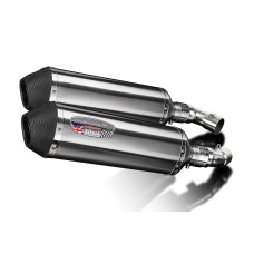 DUCATI MONSTER 696 2008-2014 343MM X-OVAL STAINLESS EXHAUST SYSTEM