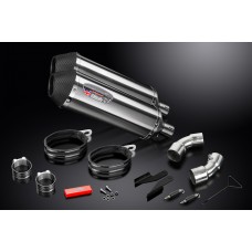 DUCATI MONSTER 696 2008-2014 343MM X-OVAL STAINLESS EXHAUST SYSTEM