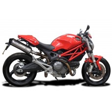 DUCATI MONSTER 696 2008-2014 343MM X-OVAL STAINLESS EXHAUST SYSTEM