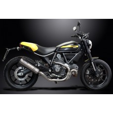 DUCATI SCRAMBLER 800 2015-2020 343MM X-OVAL STAINLESS EXHAUST SYSTEM