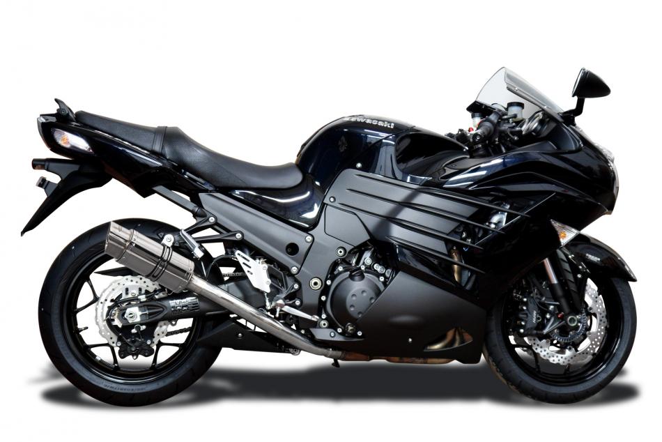KAWASAKI ZX14-R ZZR1400 12-25 450MM OVAL CARBON DECAT COMPLETE